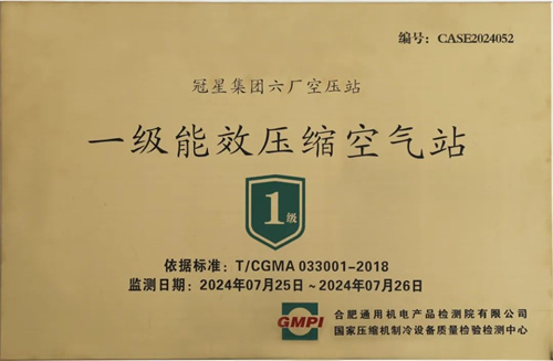 20241024350060.jpg 新雷股份與冠星集團完成一級能效壓縮空氣站上市(圖1)