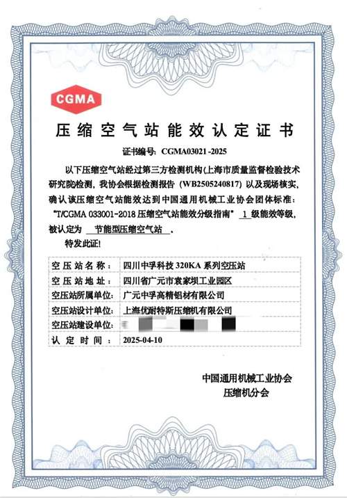 20250506675640.jpg 優(yōu)耐特斯榮獲一級(jí)能效壓縮空氣站稱號(hào)(圖6)