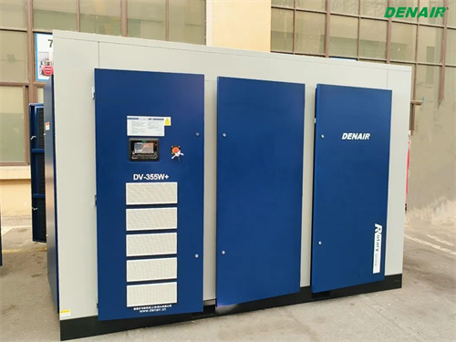 六臺355KW雙壓縮噴油螺桿空氣壓縮機排隊整齊(圖2)