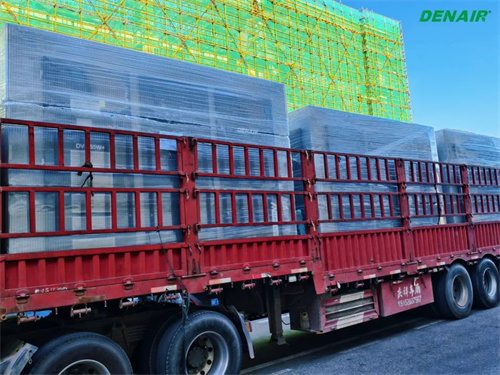 六臺355KW雙壓縮噴油螺桿空氣壓縮機排隊整齊(圖4)